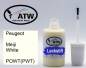 Preview: Peugeot, Meiji White, POWT(PWT): 20ml Lackstift, von ATW Autoteile West.